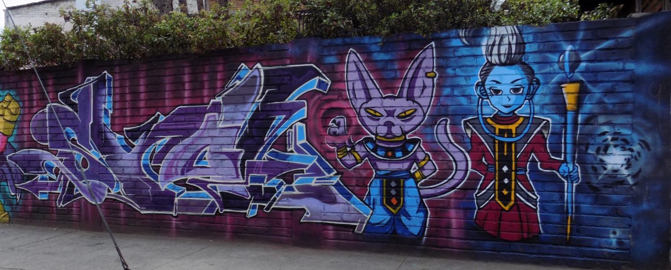 Fresh throw-up by @_skola — #graffiti